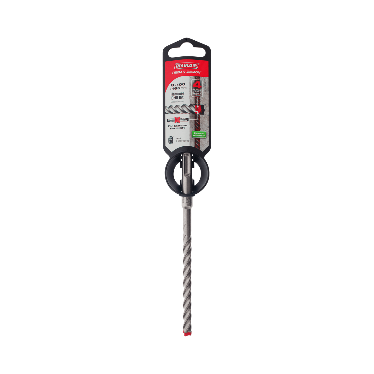 Diablo Rebar Demon SDS-Plus 4-Cut 8 x 165mm