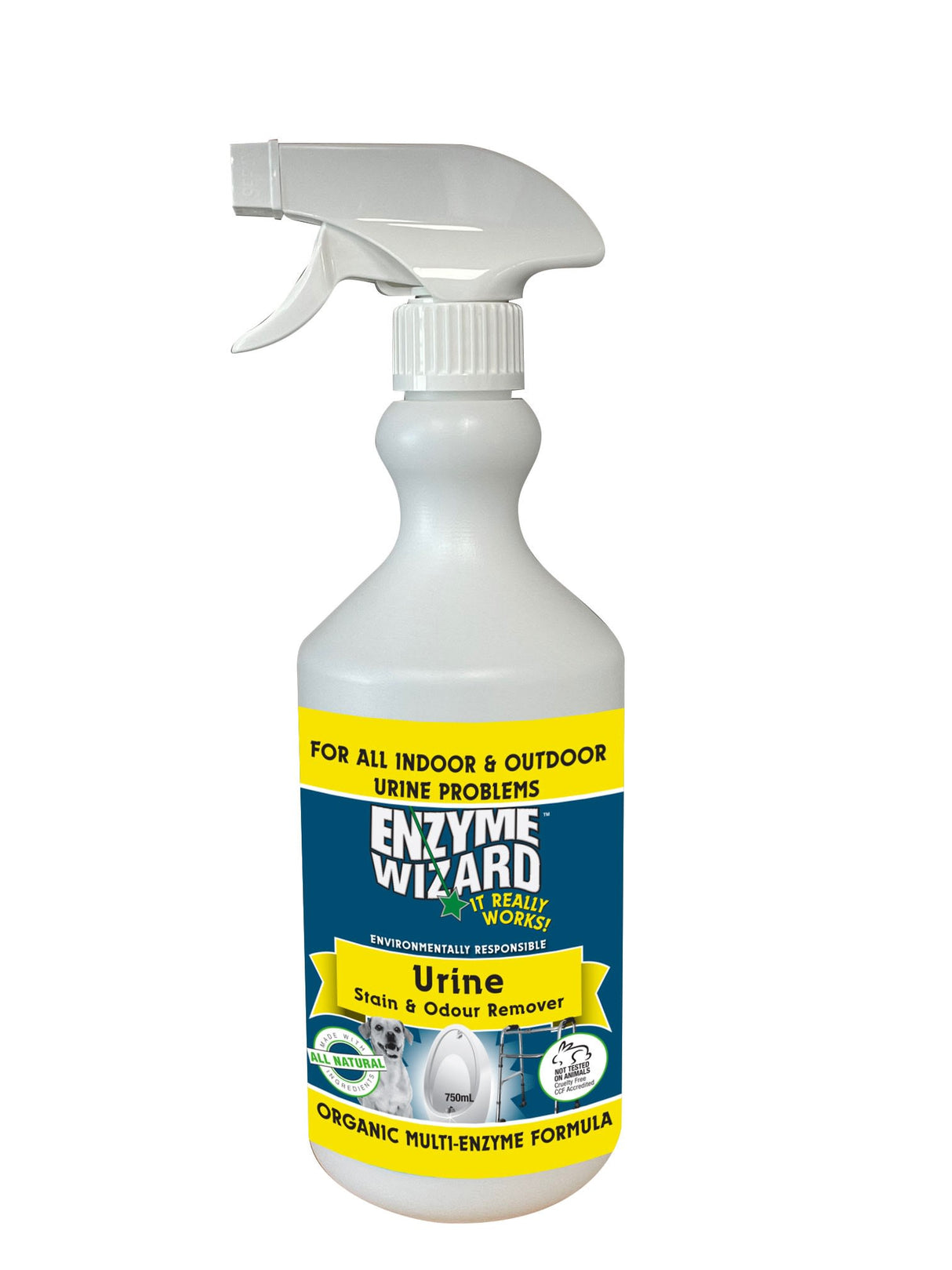 Enzyme Wizard Urine Stain & Odour Remover 750ml (Each)