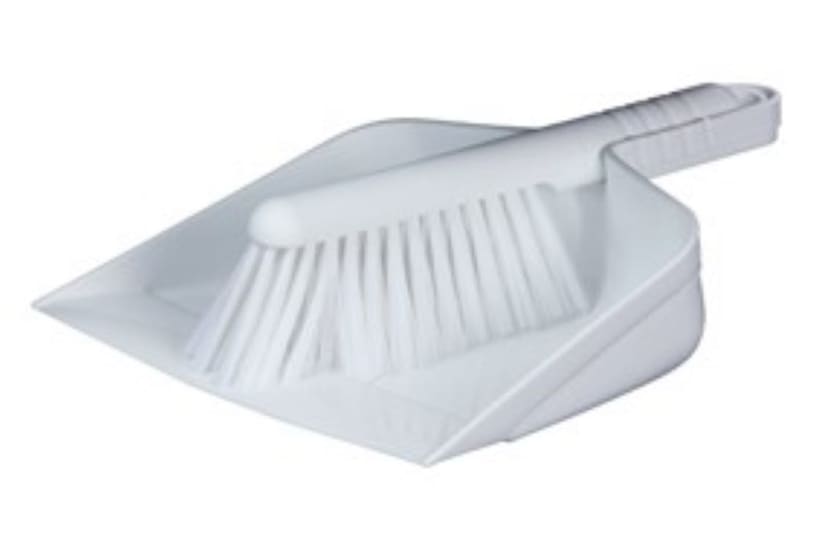 Browns Brush & Dustpan Set White-Each