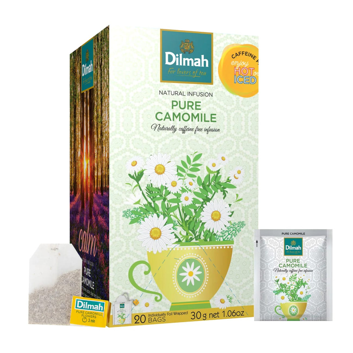 Dilmah Chamomile Infusion Foil Enveloped Tea Bags 20 Tea Bags (Pack)