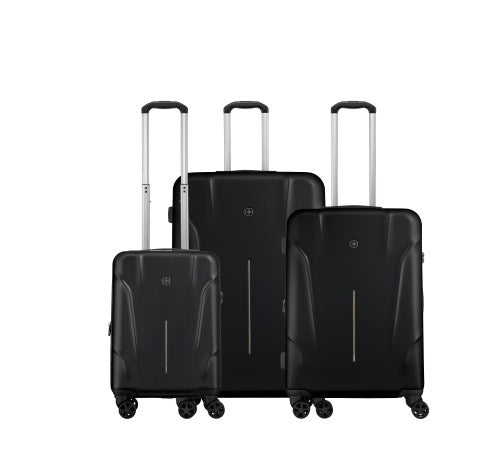 Hardside Suitcase 3pc Set - Wenger Ryon (Black)