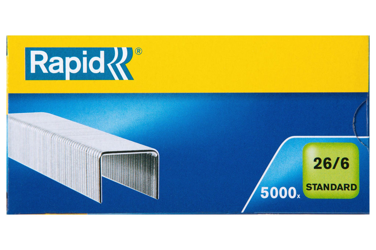Rapid Standard Staples 26/6mm (Box of 5000)