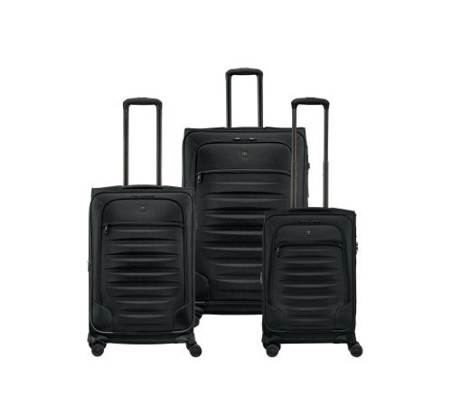 Softside 3pc Suitcase Set - Wenger Checklite (Black)
