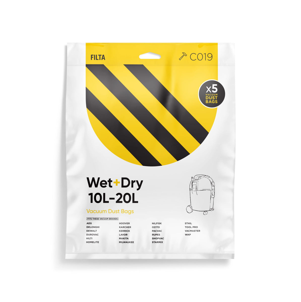 Filta Vacuum Bags suit Nilfisk 5pk