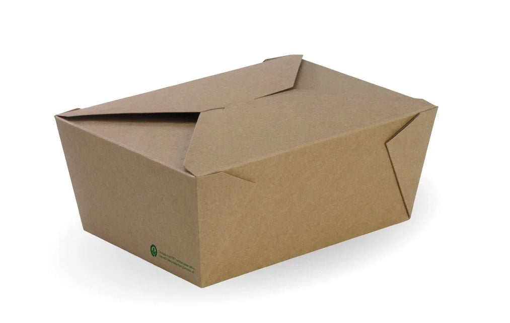 Biopak BioBoard Extra Large Lunch Box 216 x 157 x 90mm 200 (Case)