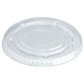 Huhtamaki Clear PET Plastic Lid 74Dia 100 (Pack)