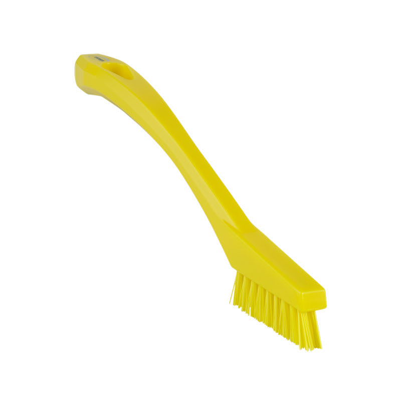 Vikan Detail Stiff Bristles Brush Yellow 205mm (Each)