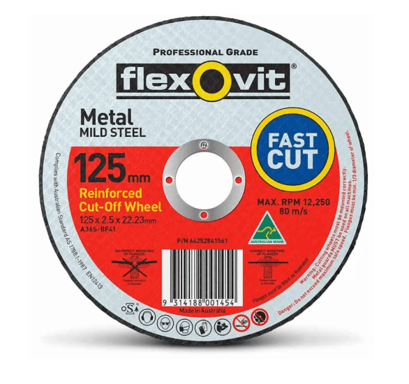 Flexovit Metal Cut-Off Wheel 125mm 66252841561 (Each)