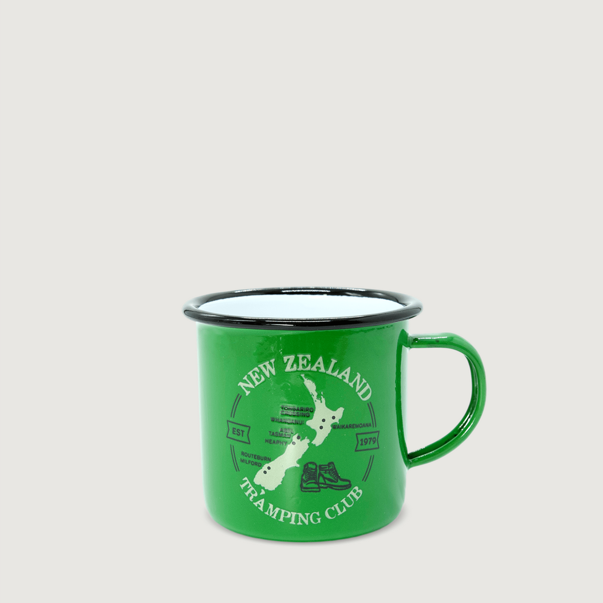 Moana Road - NZ Tramping Enamel Mug (Copy) - Green (Small) - 2 units