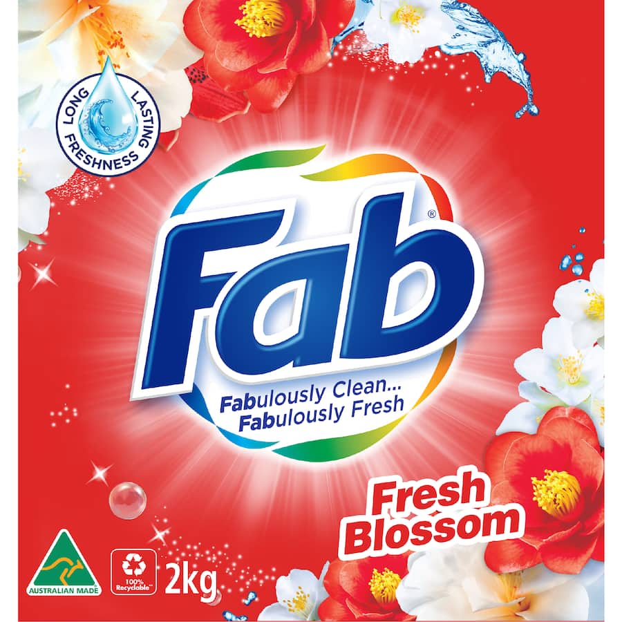 Fab Laundry Powder Fresh Blossoms 2kg