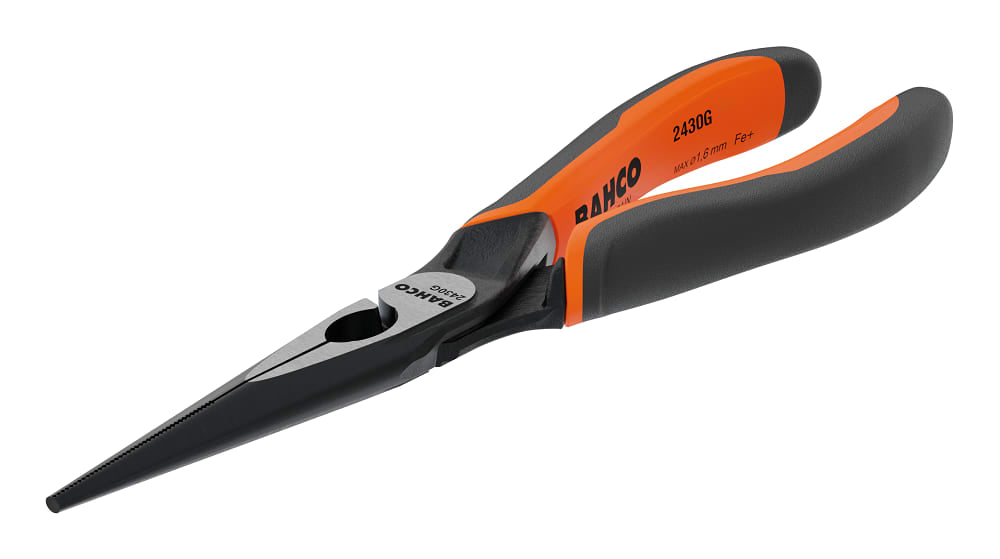 Bahco ERGO Long Snipe Nose Pliers 160mm