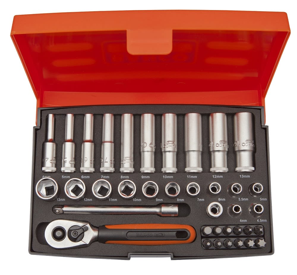 Bahco 25 Piece 1/4in Socket Set