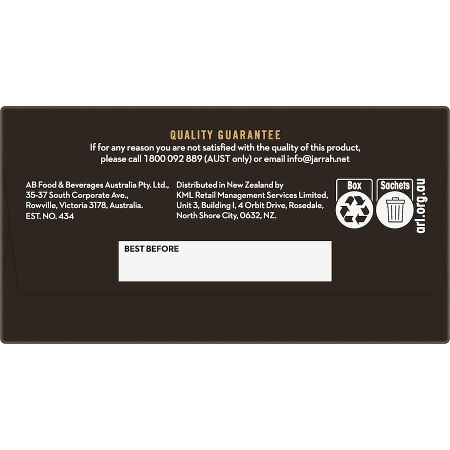 Jarrah Coffee Sachets French Vanilla 10pack