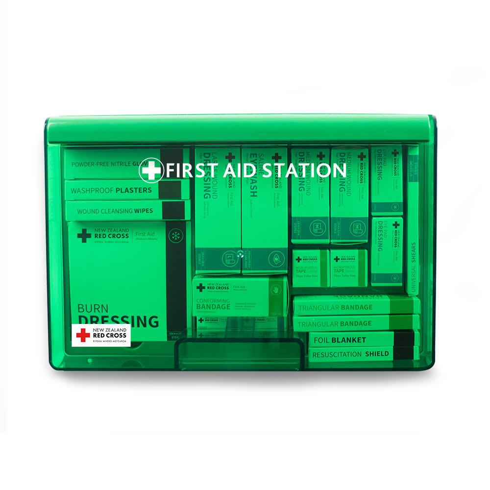 Red Cross First Aid Station 1-25 Person Wall Mount