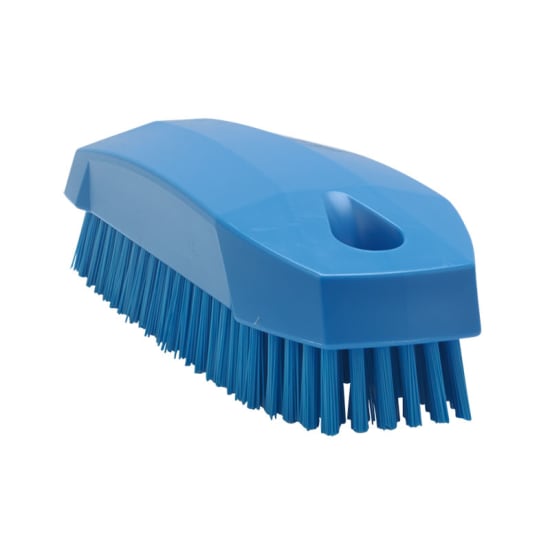 Vikan Stiff Bristle Nail Brush 130mm Blue-Each