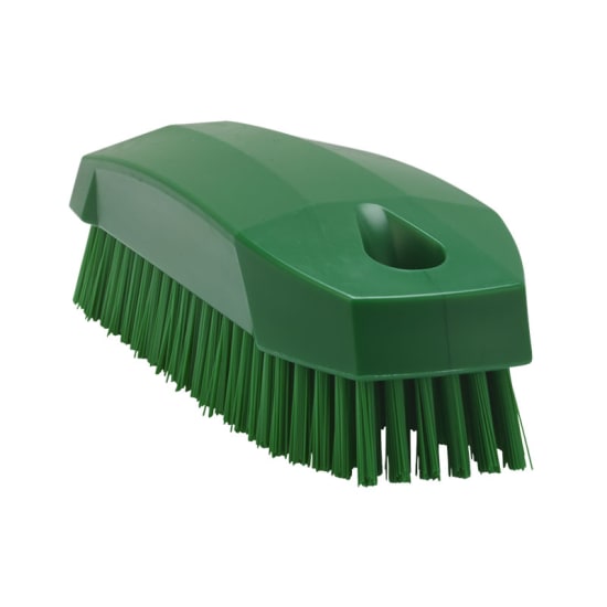 Vikan Stiff Bristle Nail Brush 130mm Green-Each