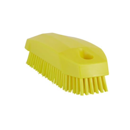 Vikan Stiff Bristle Nail Brush 130mm Yellow-Each