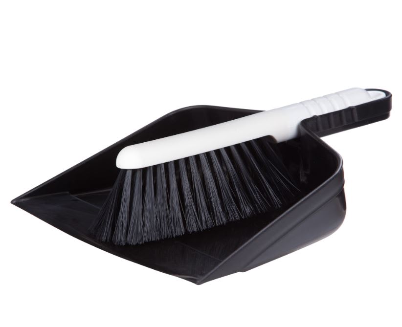 Browns Brush & Dustpan Set Black (Each)