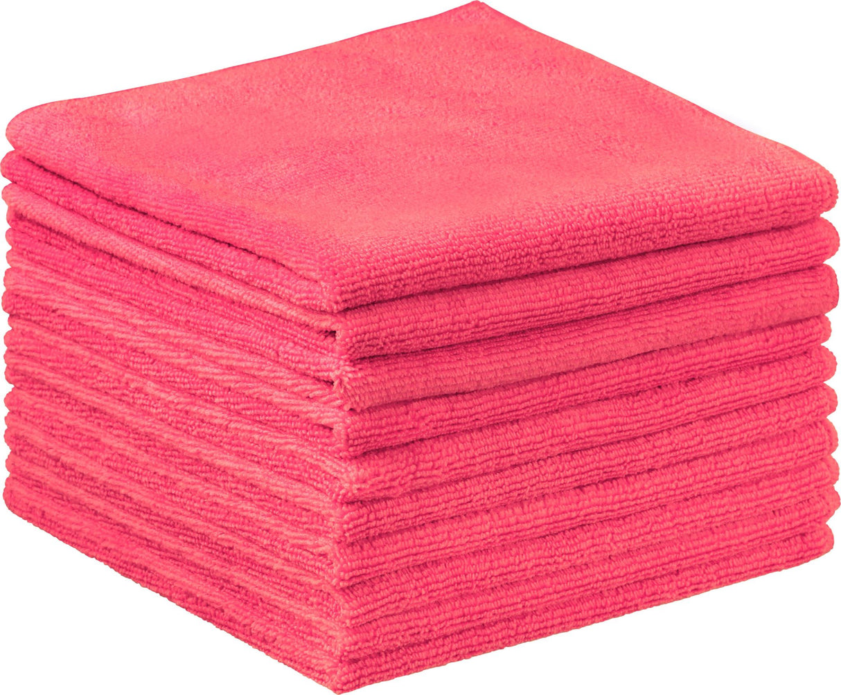 Filta Commercial Microfibre Cleaning Cloth Pink 40cm x 40cm 10 Cloths