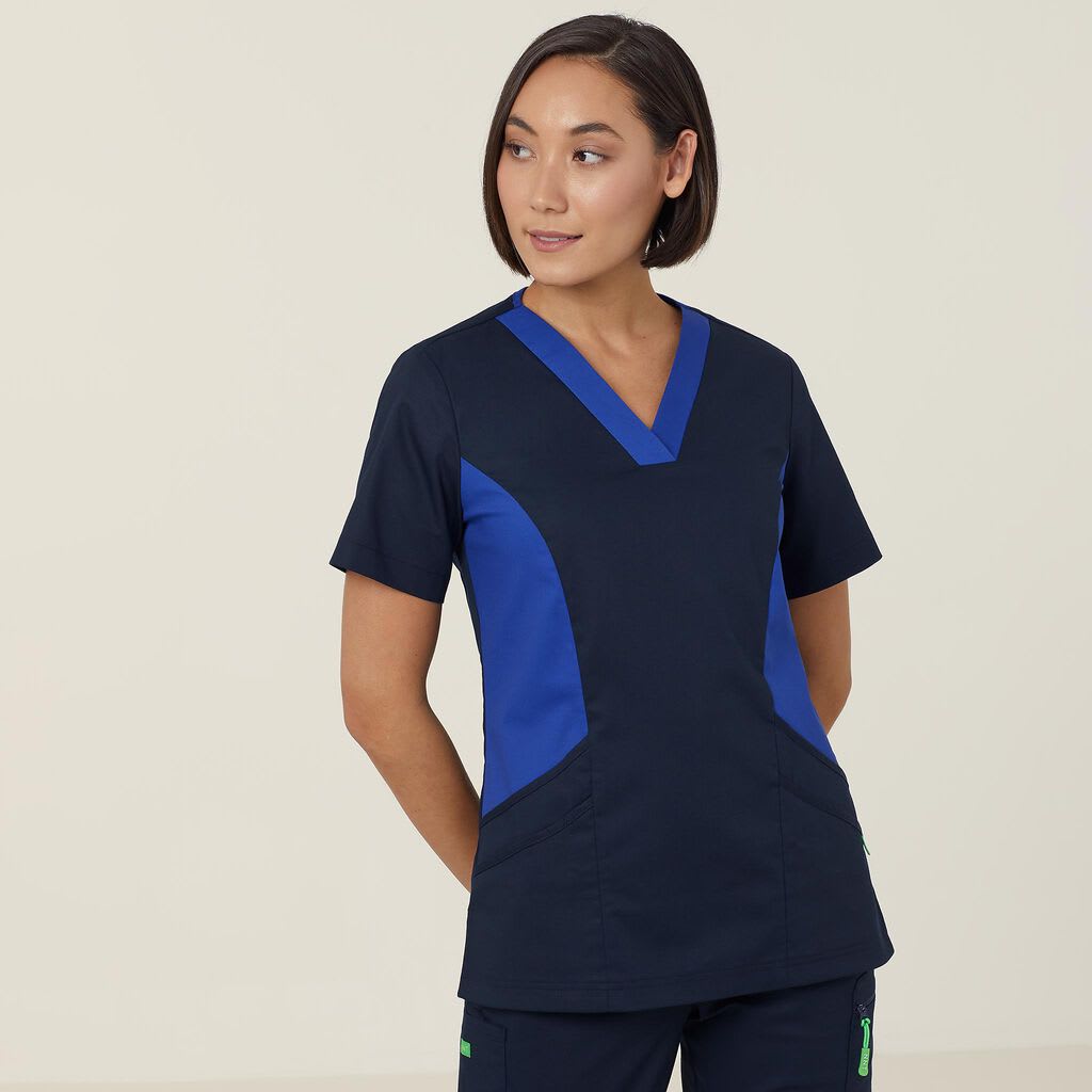 NNT, Antibacterial Active Nightingale Scrub Top - Midnight (Size: M)