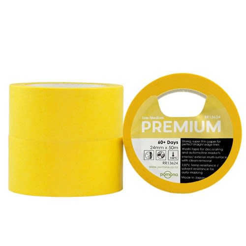 Pomona Washi Premium High Temp Masking Tape 18mm x 50m (Roll)