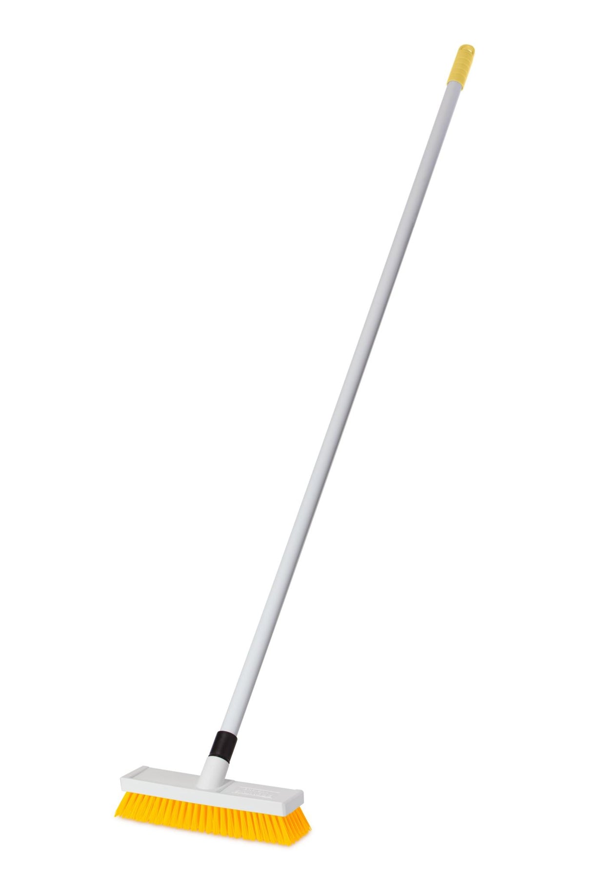 Browns Deck Scrub With Handle 250mm Yellow-Each