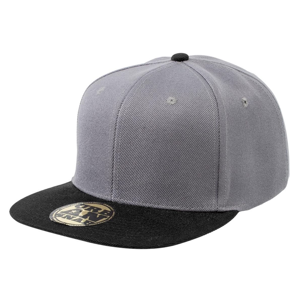 Urban Snapback Cap - Charcoal/Blk (Size: OSF)