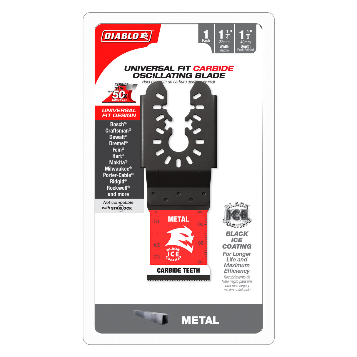 Diablo Universal Fit Multi-Tool Blade for Metal 40 x 32mm