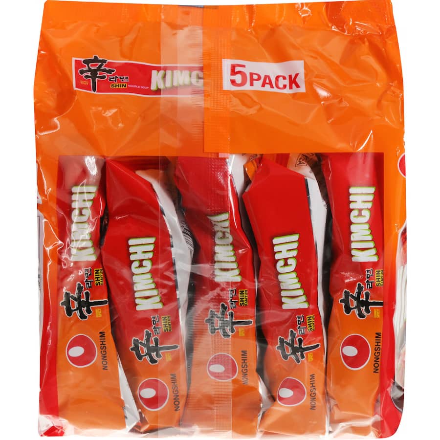Nongshim Noodles Kim Chi - 5 pack 600g