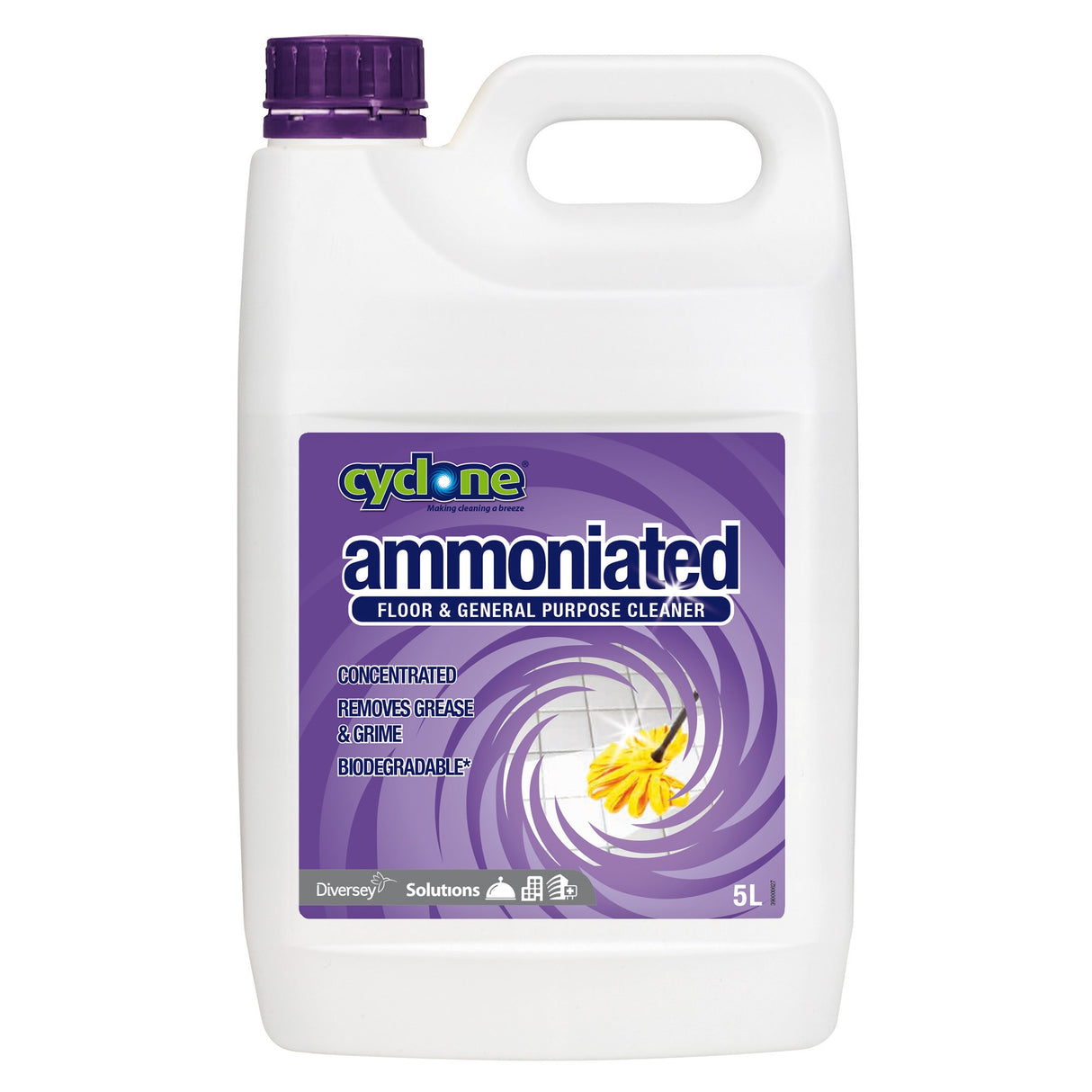 Cyclone Ammoniated Floor & Gen Purpose Cleaner 5L