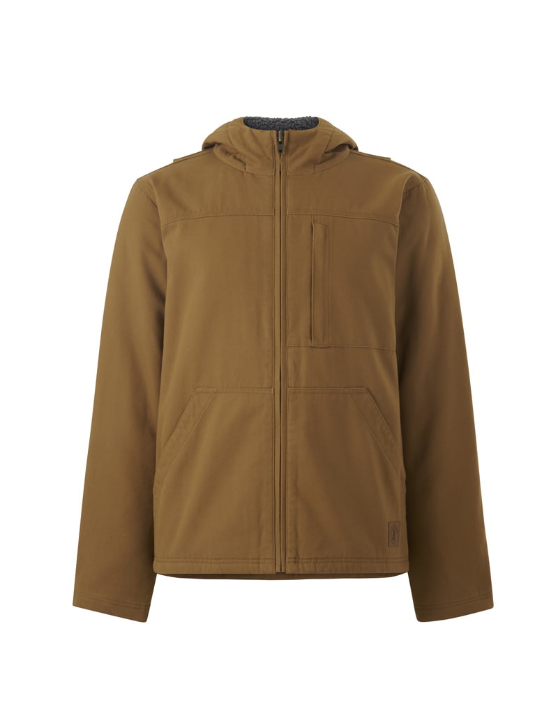 Hard Yakka, Heritage Canvas Hood Jacket, Y06744 - Dark Tan (Size: L)