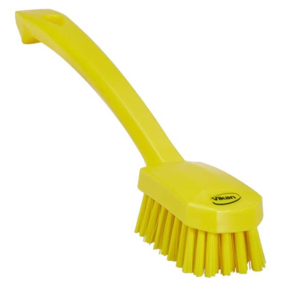 Vikan Utility Brush Medium Bristle Yellow-260mm-Each