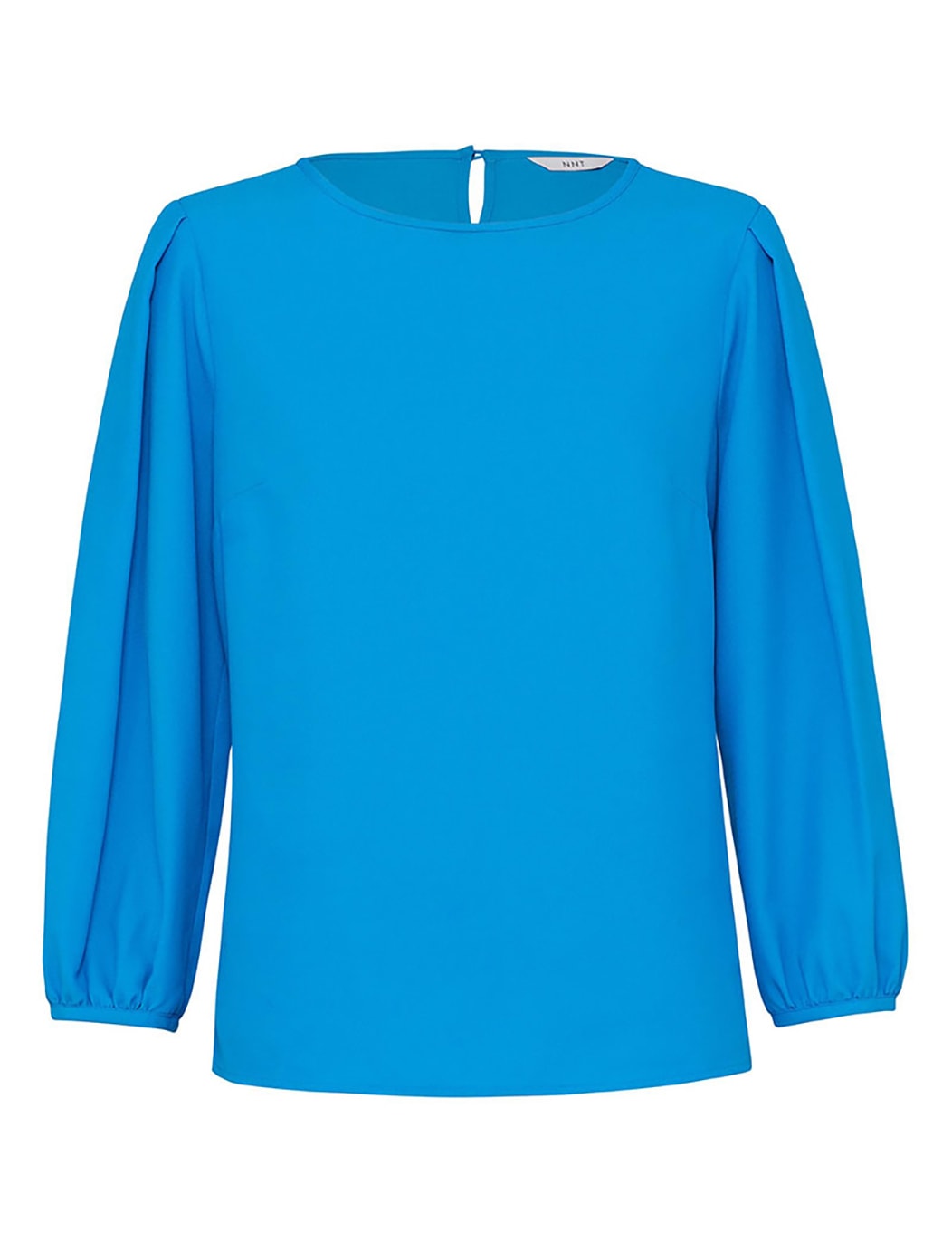 NNT, French Georgette 3/4 Sleeve Top, CATUPM - CYAN BLUE (Size: 14)