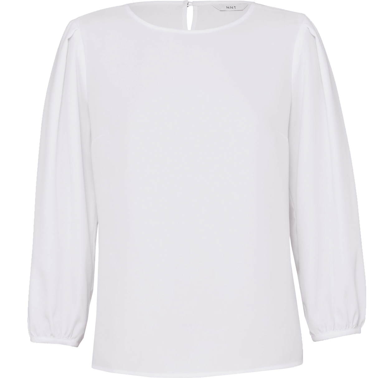 NNT, French Georgette 3/4 Sleeve Top, CATUPM - White (Size: 22)