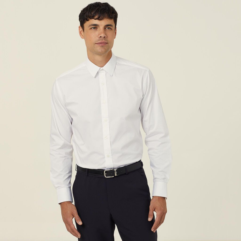 NNT, Avignon Stretch Shirt, CATJDD - White (Size: 48)