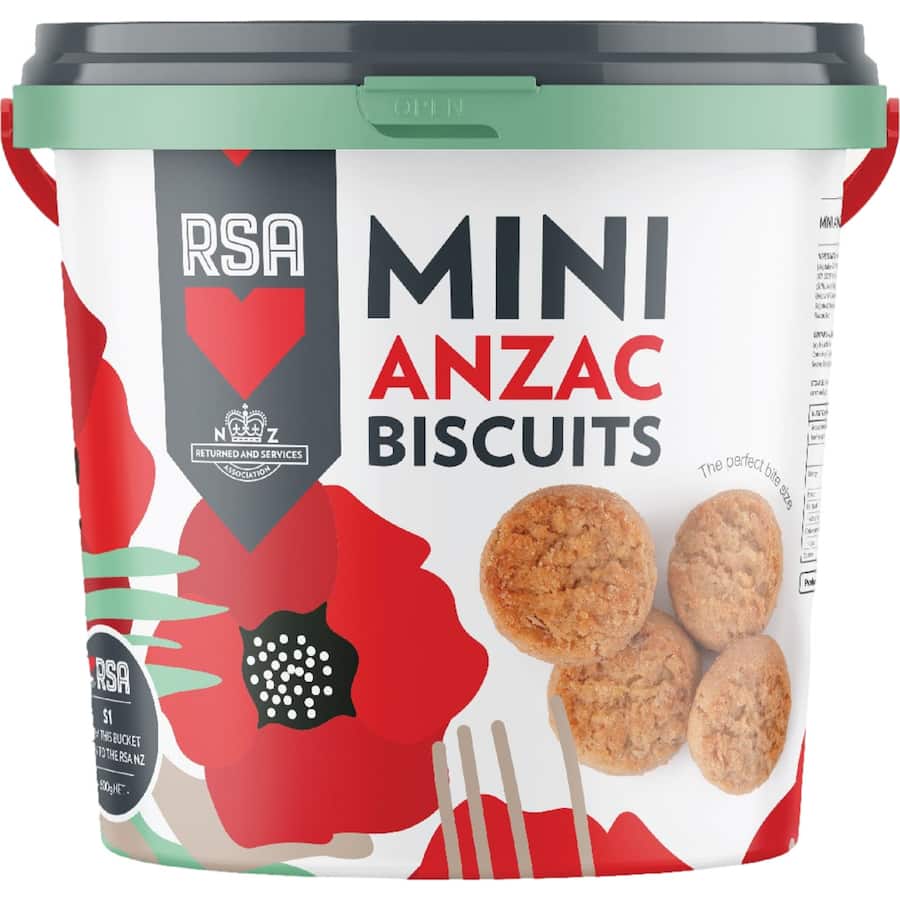 Rsa Mini Anzac Biscuits 600g