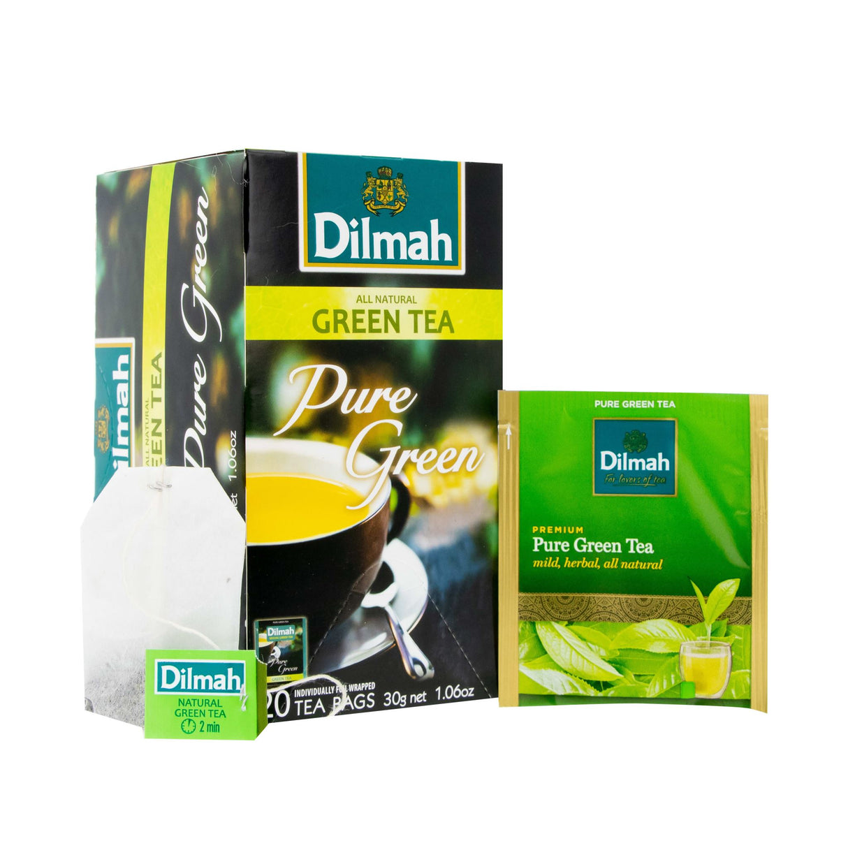 Dilmah Premium Pure Green Tea Enveloped Tea Bags 20 Tea Bags (Pack)