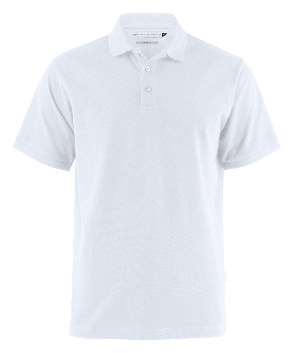 James Harvest, Neptune Modern Polo - White (Size: L)