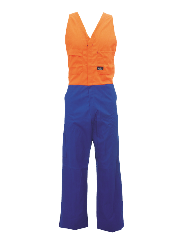 Hard Yakka, Hi Vis Easy Action Overall, N2O005 - R/Blue F/Orange (Size: 07)