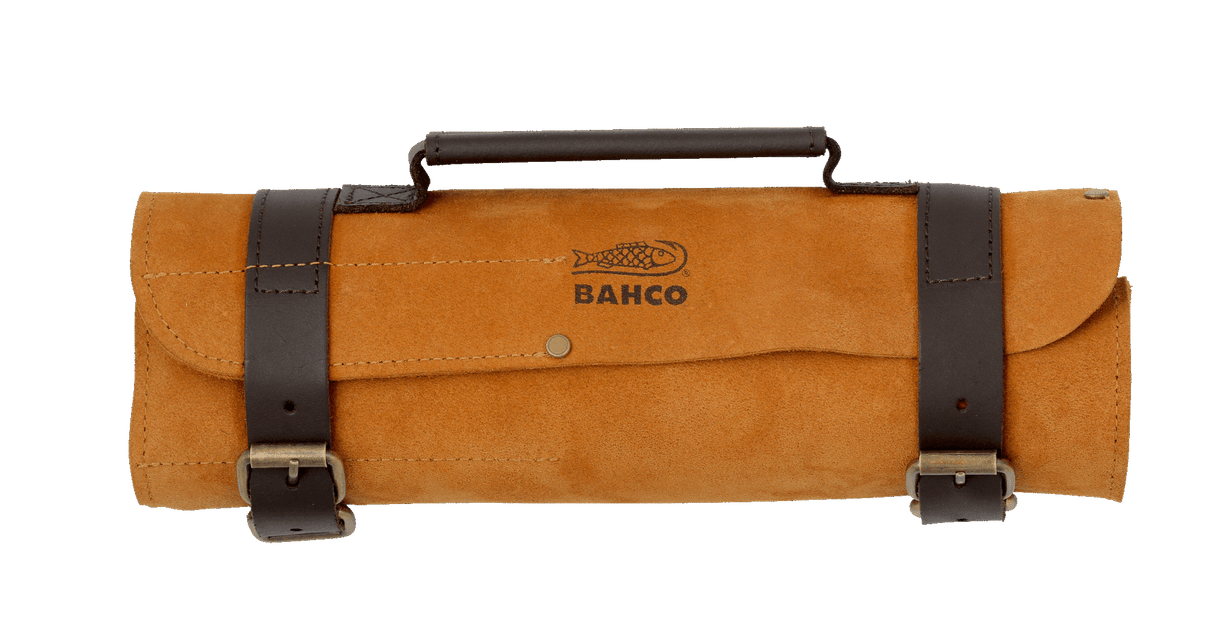 BAHCO ERGO Splitproof Woodworking Chisel Set Leather Roll Pouch 6 Piece