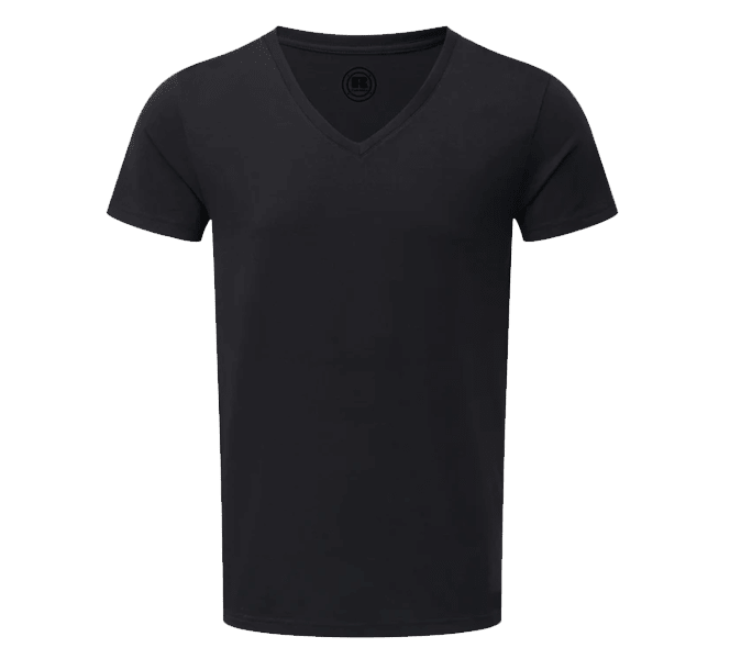 Thermadry, V Neck Short Sleeve Top - Black (Size: L)