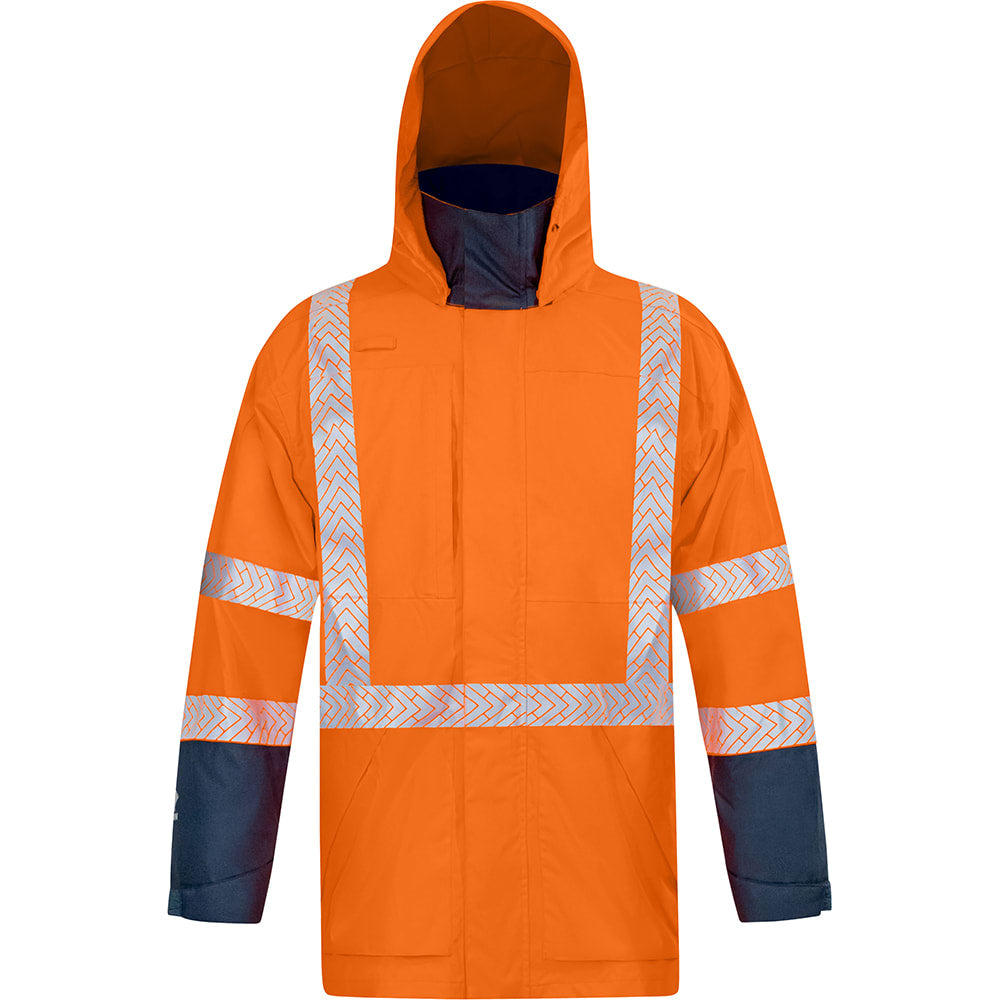 Bison, Stamina TTMC-W23 ECO Jacket, 323053ON - Orange/Navy (Size: M)