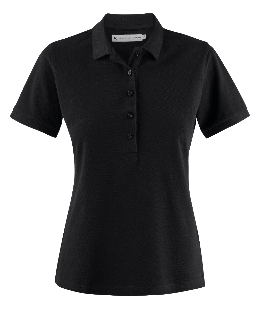 James Harvest, Women's Neptune Polo, NEPTL - Black (Size: XL)