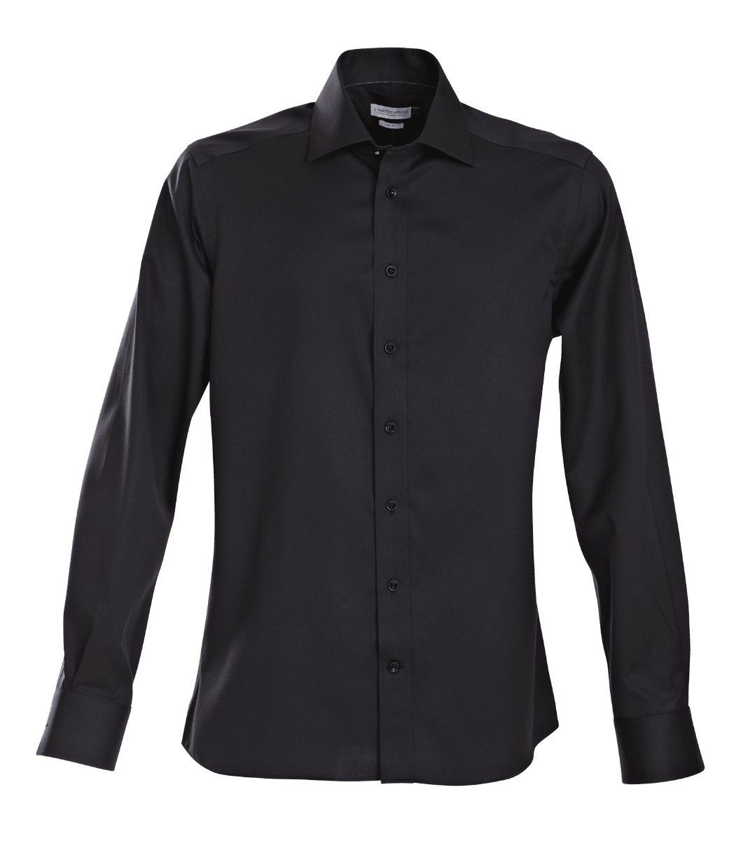 James Harvest, Green Bow Shirt, GB01 - Black - S