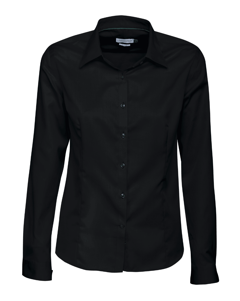 James Harvest, Women's Green Bow Shirt, GB01L - Black (Size: 2XL)