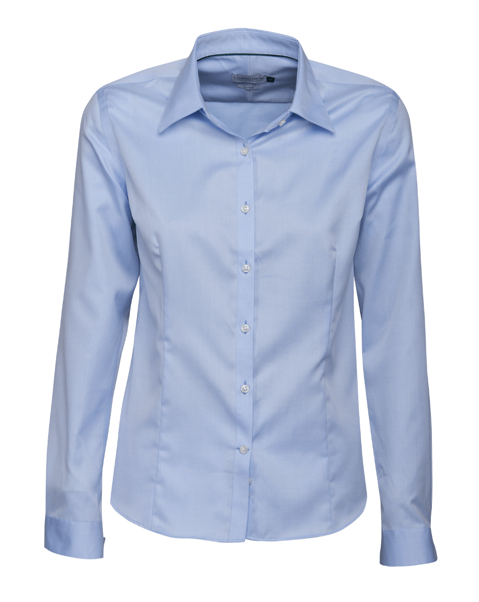 James Harvest, Women's Green Bow Shirt, GB01L - Sky Blue (Size: L)