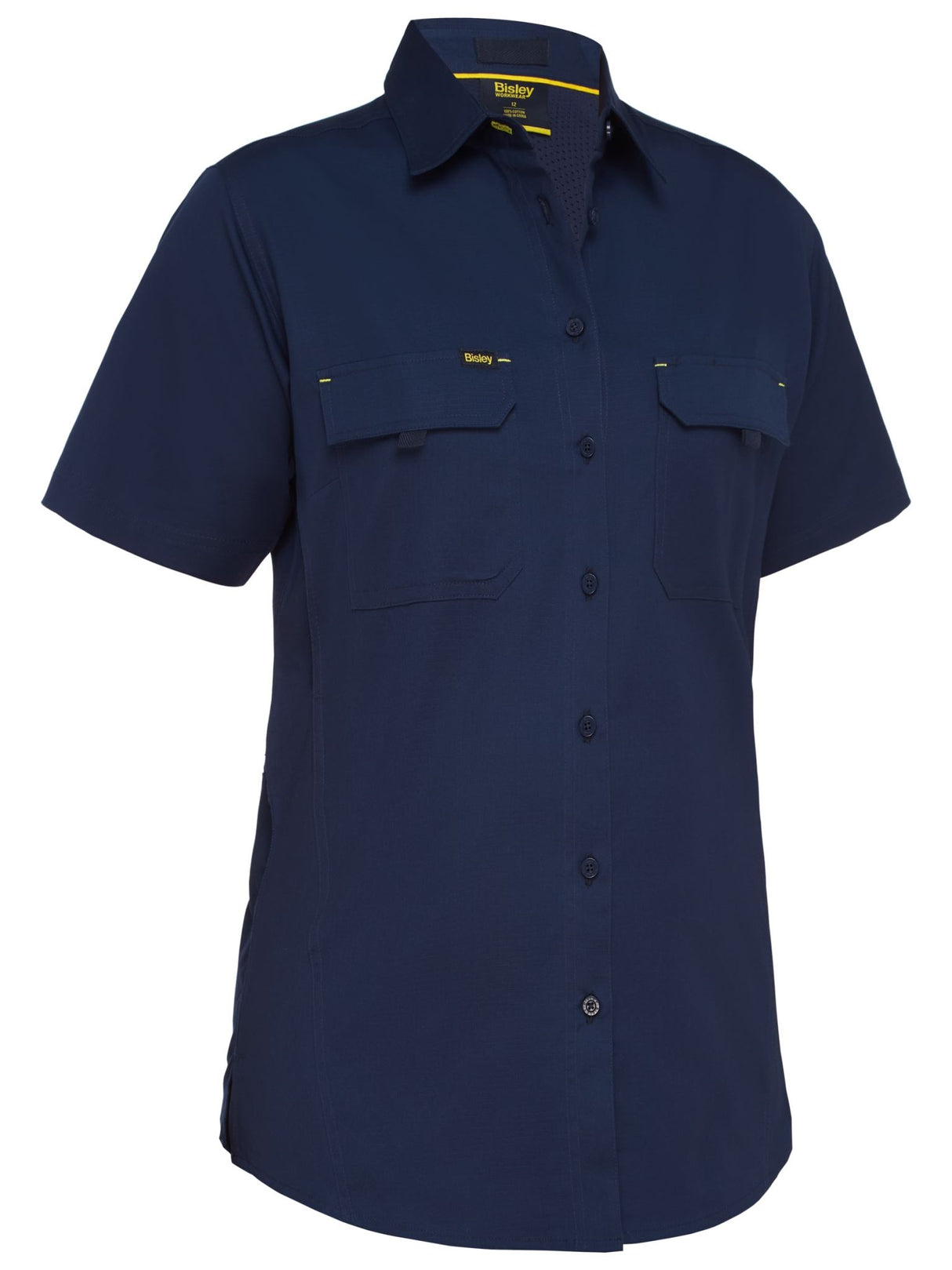 Bisley, Women's X Airflow Ripstop Shirt - Navy (Size: 22)