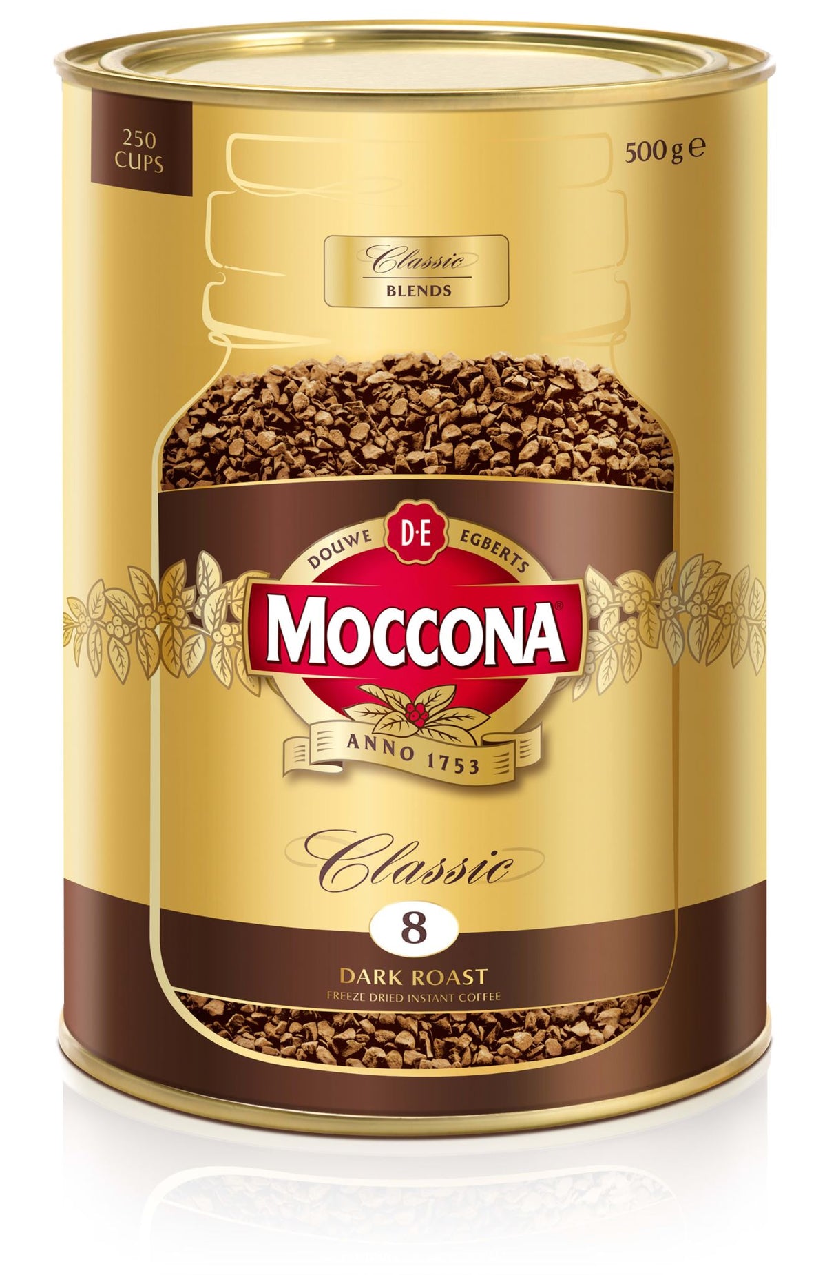 Moccona Classic Freeze Dried Coffee Dark Roast 500g (Each)