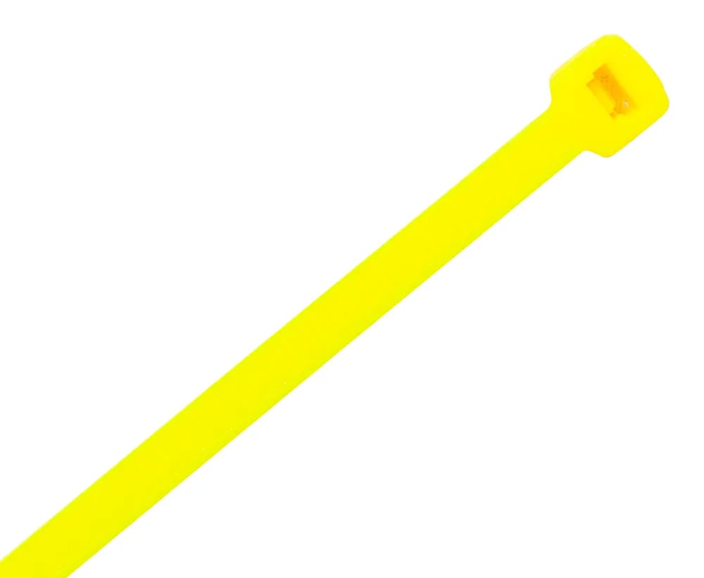Cabac Nylon Cable Ties 200x4.8mm Yellow-100 Pack (Packet)