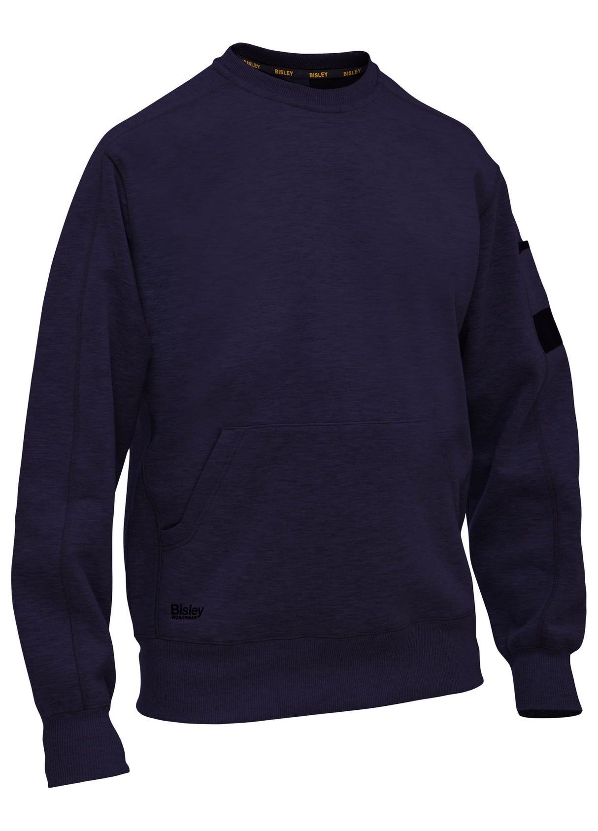 Bisley, Work Fleece Crew Neck Jumper, BK6723 - Navy (Size: XL)